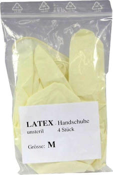 A-1 Dental Handschuhe Einmal Latex Unsteril Gr. M (4 Stk.)