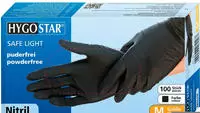 franz mensch 27018, franz mensch Nitril-Handschuh "DARK" HYGOSTAR, L, schwarz