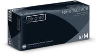 Bingold Nitril 35 BLACK Handschuhe puder 100 St 100 St