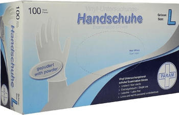 Param Handschuhe Einmal Vinyl Gepudert gross (100 Stk.)