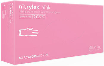 Mercator Medical Nitrylex pink puderfrei Gr. L (100 Stk.)