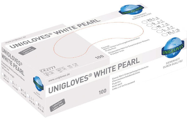 Unigloves White Pearl Nitrilhandschuhe Gr. L (100 Stk.)