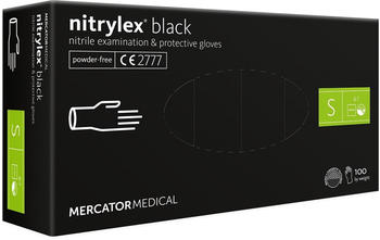Mercator Medical Nitrylex Black puderfrei Gr. S (100 Stk.)
