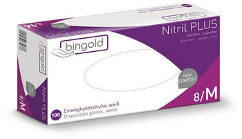 GMP Medical Bingold Nitril 35Plus puderfrei weiß Gr. L (100 Stk.)