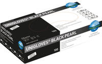 Unigloves Black Pearl | Nitrilhandschuhe | 100 St&uuml;ck | Gr&ouml;&szlig;e XS, Grundpreis: