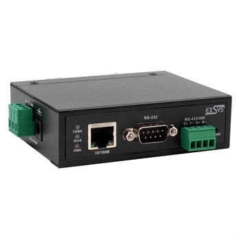 Exsys Ethernet zu 1x Seriell RS-232/422/485 inkl.DIN-Rail Kit - Ethernet (EX-61001)
