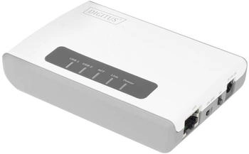 Digitus Server f&uuml;r kabellose Ger&auml;te - 2 Anschl&uuml;sse - 100Mb LAN USB 2.0 - Wi-Fi - 2.4 GHz (DN-13024)