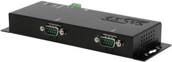 Exsys EX6112-2 - 2-Port RS232 seriell LAN Adapter Metallgehäuse