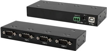 Exsys GmbH USB 2.0 zu 4S RS-232 Metallgehäuse (EX-13074HM)