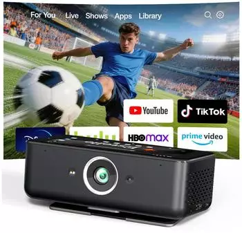 Strong Estelle One 4G portabler LCD-Projektor FHD, Android 12 (EST-001-BLK)