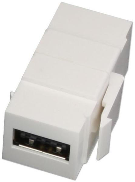 LINDY USB A Doppelkupplungs-Keystonefür Wanddosen reversible 60583