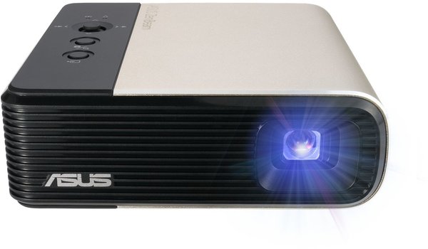 Asus ZenBeam E2 - DLP-Projektor - 300 ANSI Lumen DLP WVGA (854x480) Schwarz, Gold