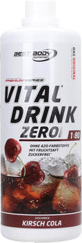 Best Body Nutrition Vital Drink Zerop 1000 ml Eistee Zitrone Kirsch-Cola