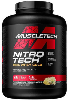Muscletech Nitro-Tech 100% whey Gold Vanillecreme 2270g