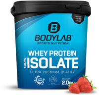 Bodylab24 Whey Protein Isolat - 2000g - Erdbeer, Grundpreis: &euro; 42,50 / kg