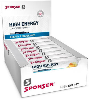 Sponser High Energy Riegel 30x45g Aprikose Vanille