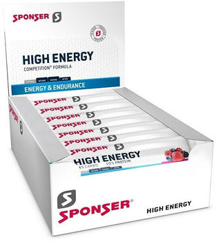 Sponser High Energy Riegel 30x45g Beere