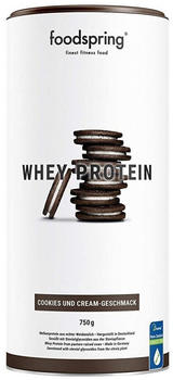 foodspring Whey Protein 750g Cookies und Cream