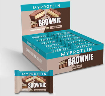 Myprotein Double Dough Brownie 12 x 60g Cookies and Cream