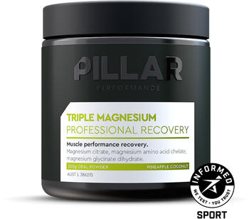 Pillar Triple Magnesium Recovery Powder 200g Pineapple Coconut