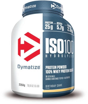 Dymatize Iso100 Hydrolyzed 100% Whey Birthday Cake