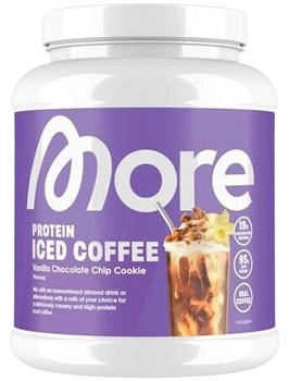 More Nutrition Protein Iced Coffee 500g Vanilla Chocolate Chip Cookie