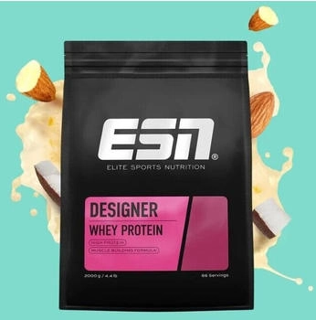 ESN Designer Whey Protein 2000g Bag Almond Coconut