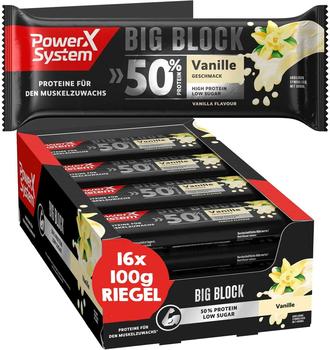 Power System Protein Bar Big Block 16 x 100g Vanilla