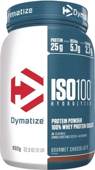 Dymatize Iso100 Hydrolyzed Isolat Protein 932g Gourmet Chocolate