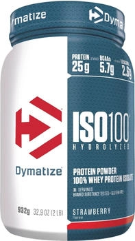 Dymatize Iso100 Hydrolyzed Isolat Protein 932g Strawberry