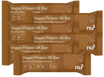 nu3 Vegan Protein 3K Bar 6x65g Double Chocolate
