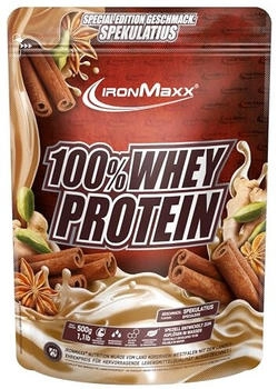 IronMaxx 100% Whey Protein Powder 500g Spekulatius