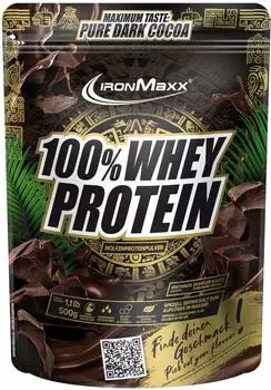IronMaxx 100% Whey Protein Powder 500g Pure Dark Cocoa