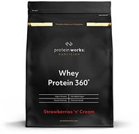 The Protein Works Whey Protein 360 600 g Erdbeere & Creme, Grundpreis: &euro;...