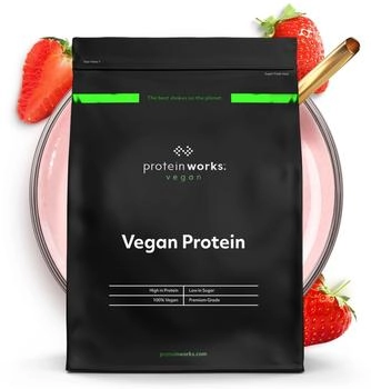 The Protein Works Vegan 1000g strawberry cream
