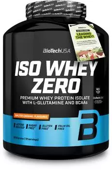 BioTech USA Iso Whey Zero 1816g Salted caramel