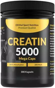 EXVital Creatine 5000 monohydrate mega caps