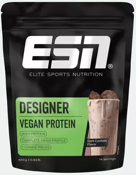 ESN Vegan Designer Protein 2.0 420g Dark Cookies