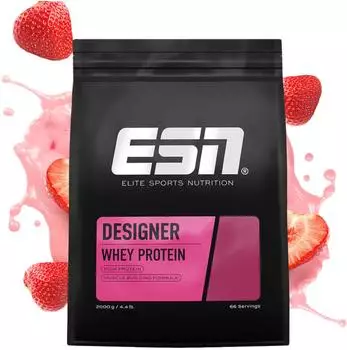 ESN Designer Whey Protein 2000g Bag Strawberry Cream