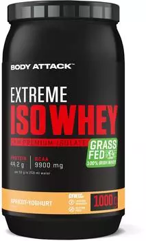 Body Attack Extreme Iso Whey 1000g Apricot Yoghurt