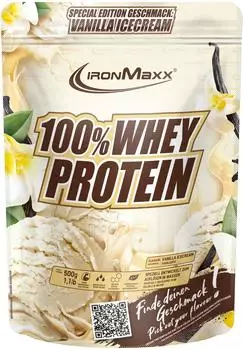 IronMaxx 100% Whey Protein Powder 500g Vanilla Ice Cream