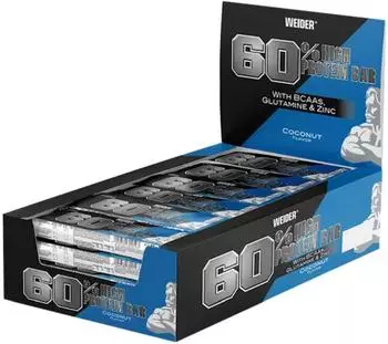 Weider 60% protein bar 24x45g Coconut