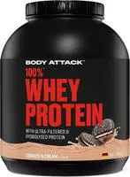 Body Attack - 100 % Whey Protein - Cookies n Cream - 2000 g, Grundpreis: &euro;...