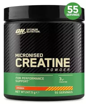 Optimum Nutrition Micronised Creatine 55 Portionen orange