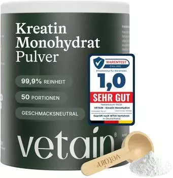 Vetain Creatin Monohydrat Pulver (250g)