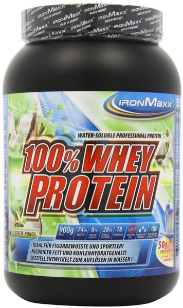 IronMaxx 100% Whey Protein Pistazie-Kokos 900g