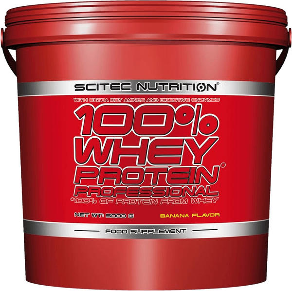 Scitec Nutrition 100% Whey Protein Professional Redesign 5000g Banana