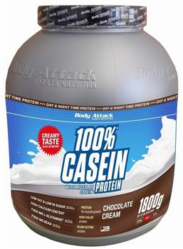 Body Attack 100% Casein Protein Chocolate Cream Pulver 1800 g