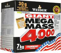 Weider Mega Mass 4000 7000 g Erdbeere, Grundpreis: &euro; 12,85 / kg