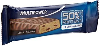 MultiPower 50% Protein Cookies & Cream Riegel 24 x 50 g